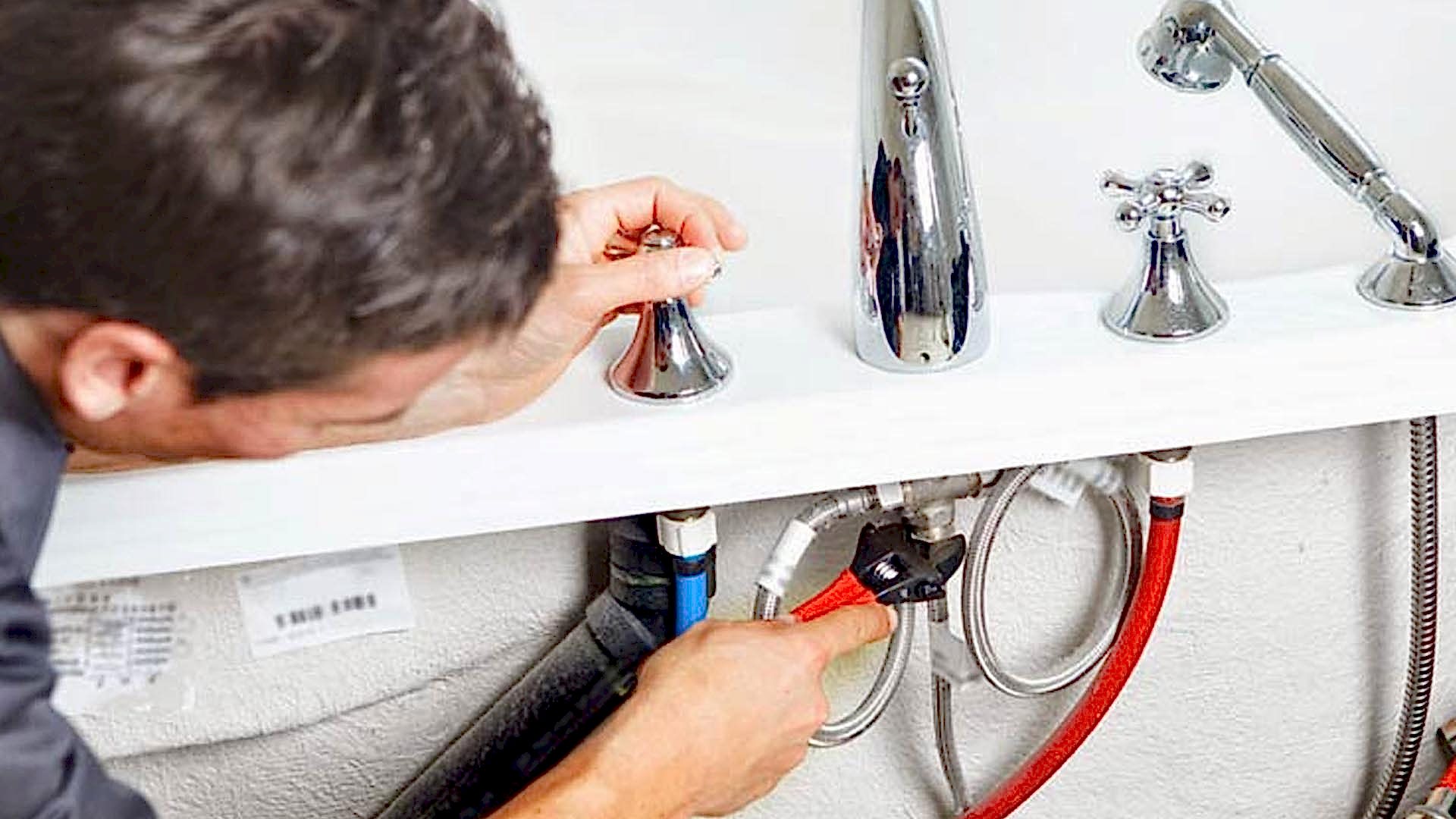 Установка смесителя